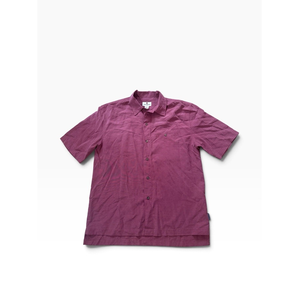Vintage Woolrich Polo Shirt Red Burgundy Medium